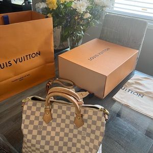 SPEEDY30 ~ Bandouliere ~ Damier Azur